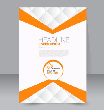 Soyut el ilanı tasarım arka planı. Broşür şablonu.