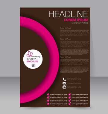 Soyut el ilanı tasarım arka planı. Broşür şablonu.