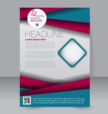 Soyut el ilanı tasarım arka planı. Broşür şablonu.