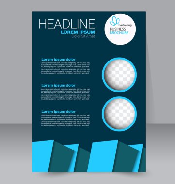 Soyut el ilanı tasarım arka planı. Broşür şablonu.