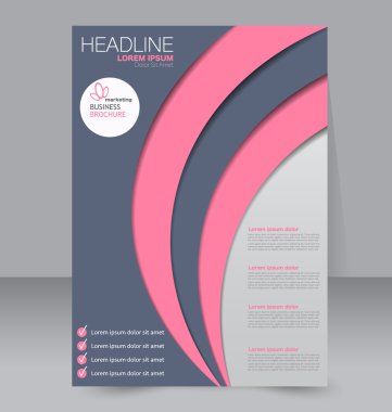 Soyut el ilanı tasarım arka planı. Broşür şablonu.