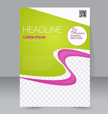 Soyut el ilanı tasarım arka planı. Broşür şablonu.