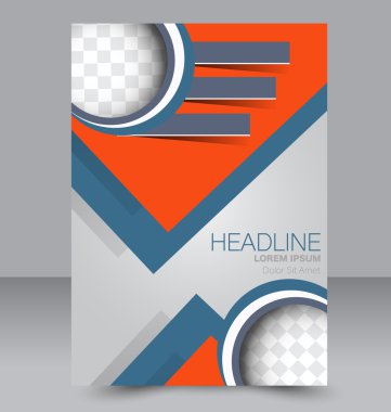 Soyut el ilanı tasarım arka planı. Broşür şablonu.