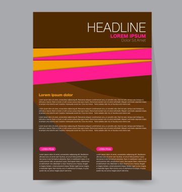 Soyut el ilanı tasarım arka planı. Broşür şablonu. 