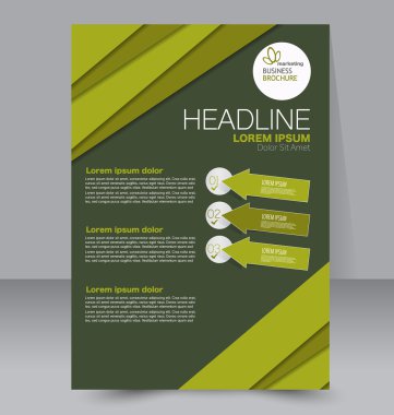 Soyut el ilanı tasarım arka planı. Broşür şablonu. 