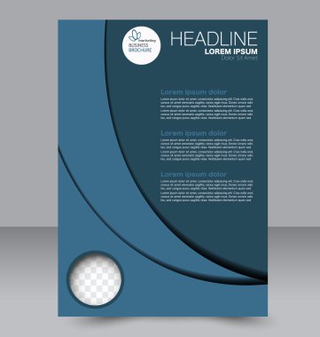 Soyut el ilanı tasarım arka planı. Broşür şablonu. 