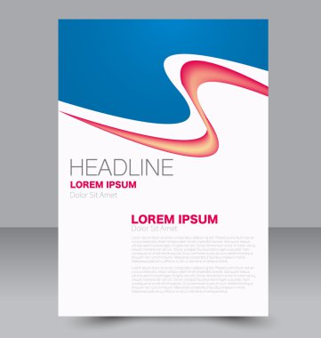 Soyut el ilanı tasarım arka planı. Broşür şablonu. 