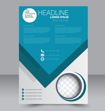 Soyut el ilanı tasarım arka planı. Broşür şablonu. 