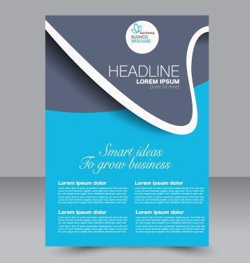 Soyut el ilanı tasarım arka planı. Broşür şablonu. 