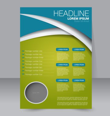 Soyut el ilanı tasarım arka planı. Broşür şablonu. 