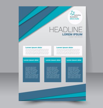 Soyut el ilanı tasarım arka planı. Broşür şablonu. 