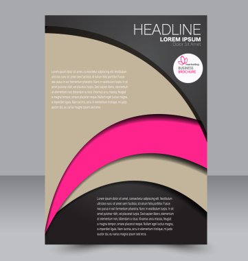 Soyut el ilanı tasarım arka planı. Broşür şablonu. 