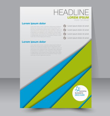 Soyut el ilanı tasarım arka planı. Broşür şablonu. 