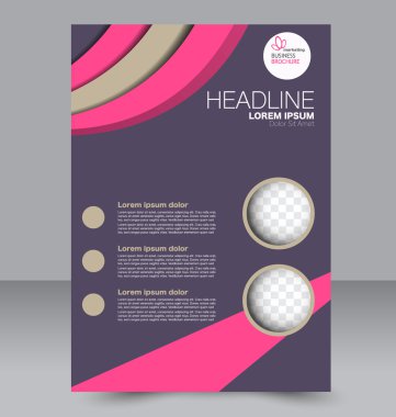 Soyut el ilanı tasarım arka planı. Broşür şablonu. 