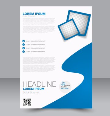 Soyut el ilanı tasarım arka planı. Broşür şablonu. 