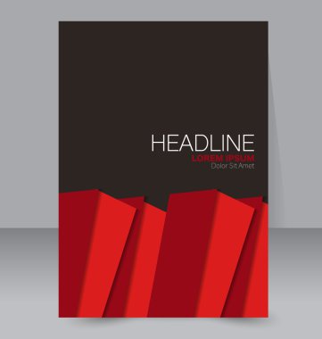 Soyut el ilanı tasarım arka planı. Broşür şablonu. 