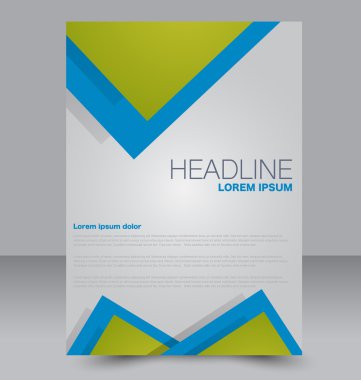 Soyut el ilanı tasarım arka planı. Broşür şablonu. 