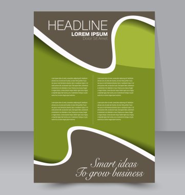 Soyut el ilanı tasarım arka planı. Broşür şablonu. 