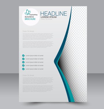 Soyut el ilanı tasarım arka planı. Broşür şablonu. 