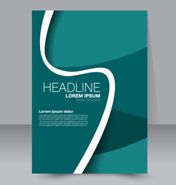 Soyut el ilanı tasarım arka planı. Broşür şablonu. 