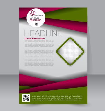 Soyut el ilanı tasarım arka planı. Broşür şablonu. 