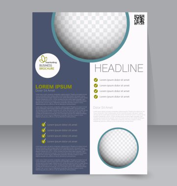 Soyut el ilanı tasarım arka planı. Broşür şablonu. 