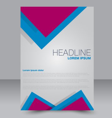 Soyut el ilanı tasarım arka planı. Broşür şablonu. 