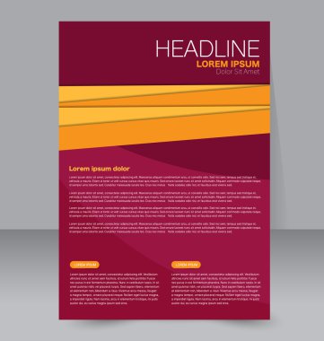 Soyut el ilanı tasarım arka planı. Broşür şablonu. 