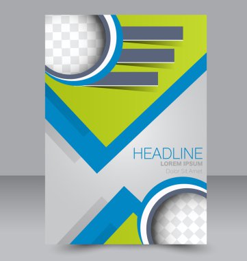 Soyut el ilanı tasarım arka planı. Broşür şablonu. 