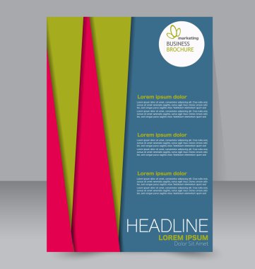 Soyut el ilanı tasarım arka planı. Broşür şablonu. 