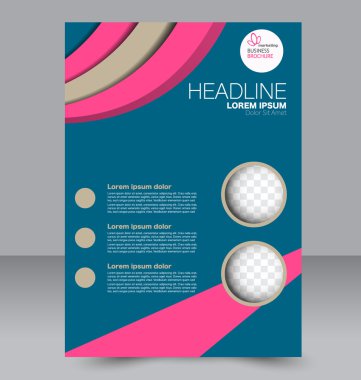 Soyut el ilanı tasarım arka planı. Broşür şablonu. 