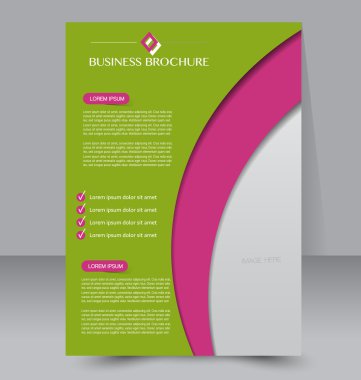 Soyut el ilanı tasarım arka planı. Broşür şablonu. 