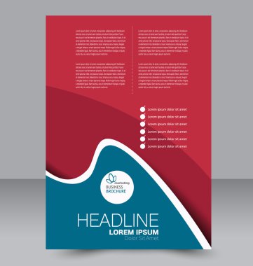 Soyut el ilanı tasarım arka planı. Broşür şablonu. 