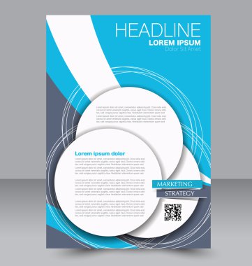 Soyut el ilanı tasarım arka planı. Broşür şablonu. 