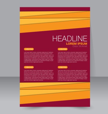 Soyut el ilanı tasarım arka planı. Broşür şablonu. 