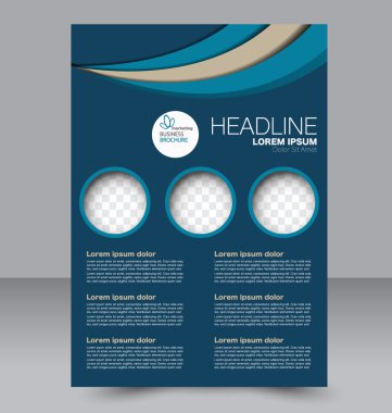 Soyut el ilanı tasarım arka planı. Broşür şablonu. 