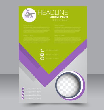 Soyut el ilanı tasarım arka planı. Broşür şablonu. 