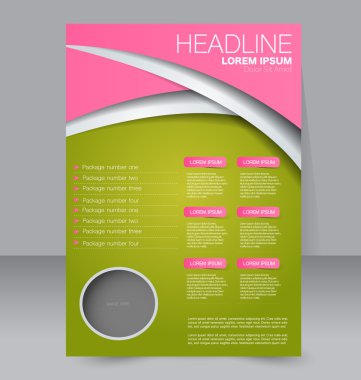 Soyut el ilanı tasarım arka planı. Broşür şablonu. 