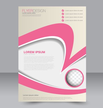 Soyut el ilanı tasarım arka planı. Broşür şablonu. 