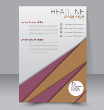 Soyut el ilanı tasarım arka planı. Broşür şablonu. 