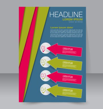 Soyut el ilanı tasarım arka planı. Broşür şablonu. 