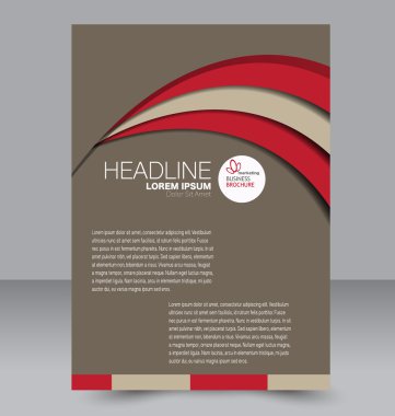 Soyut el ilanı tasarım arka planı. Broşür şablonu. 