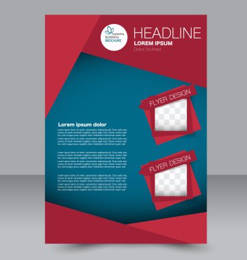 Soyut el ilanı tasarım arka planı. Broşür şablonu. 