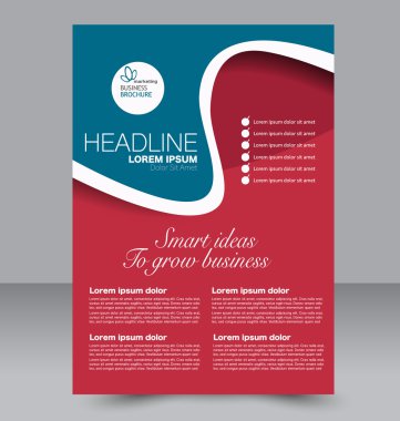 Soyut el ilanı tasarım arka planı. Broşür şablonu. 