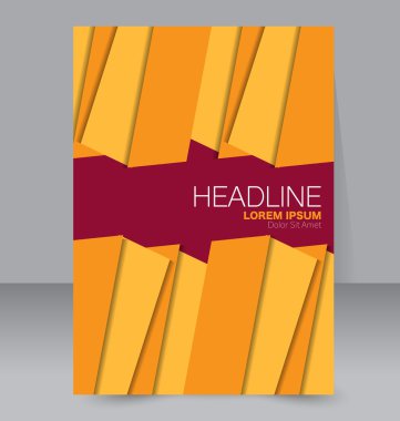 Soyut el ilanı tasarım arka planı. Broşür şablonu. 