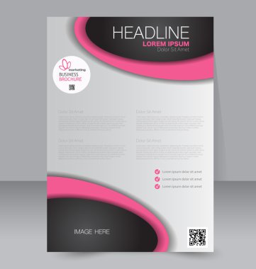 Soyut el ilanı tasarım arka planı. Broşür şablonu. 