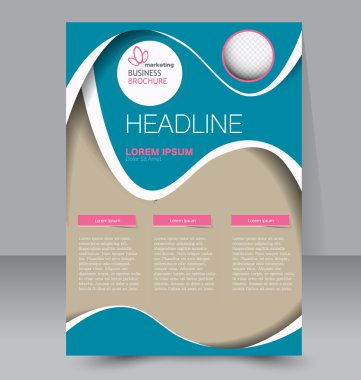 Soyut el ilanı tasarım arka planı. Broşür şablonu. 