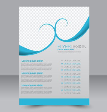 Soyut el ilanı tasarım arka planı. Broşür şablonu. 