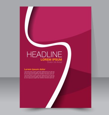 Soyut el ilanı tasarım arka planı. Broşür şablonu. 