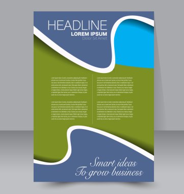 Soyut el ilanı tasarım arka planı. Broşür şablonu. 